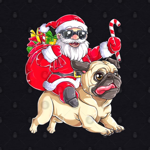 Santa and dog christmas by Risset